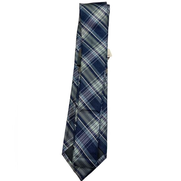 Pronto Uomo mens wearhouse blue white plaid regular length 28 1/2 inches - Picture 2 of 7